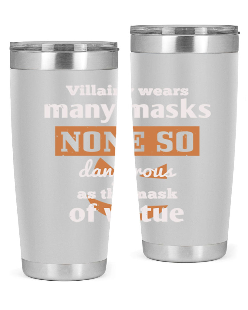 villainy wears many masks 124#- halloween- Tumbler