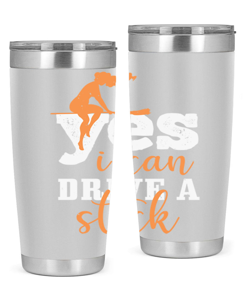 yesi can drive a stick 120#- halloween- Tumbler
