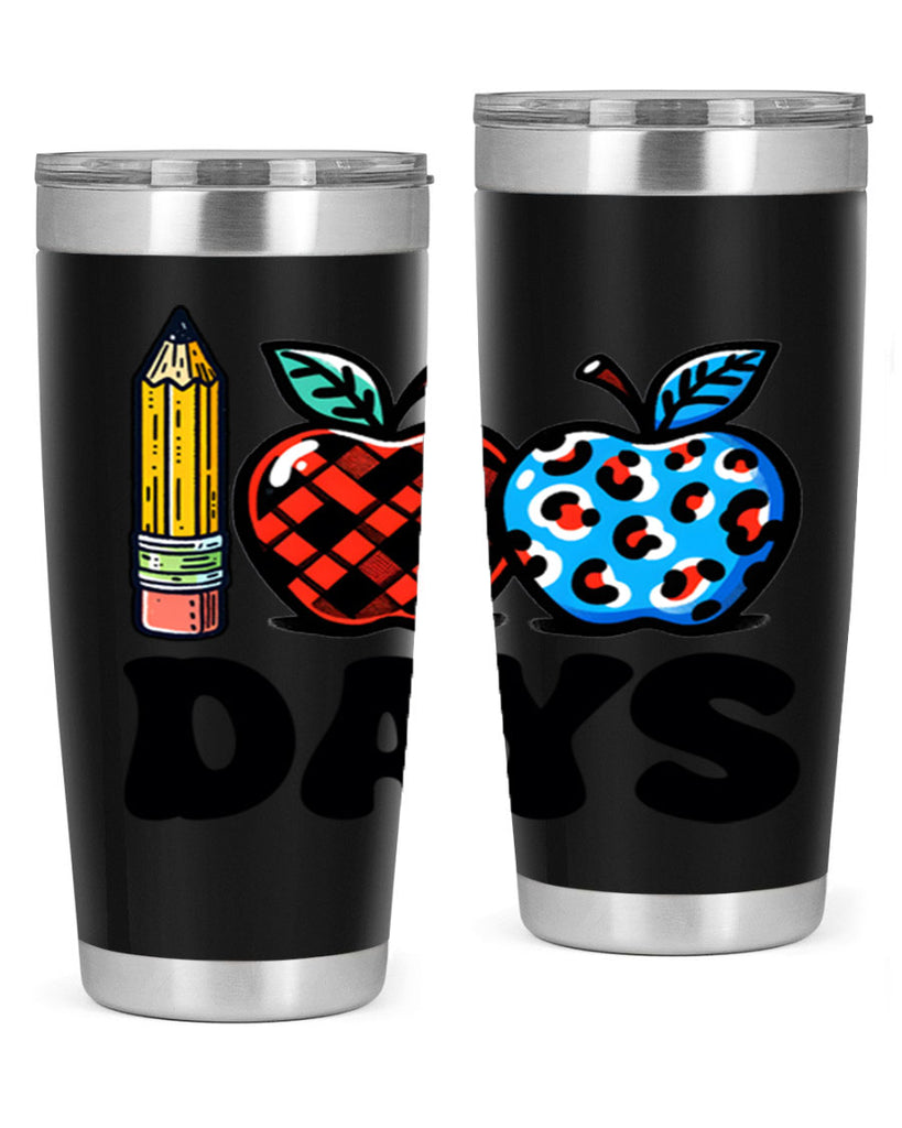 100th day of school Apple 38#- 100 days of school- Tumbler