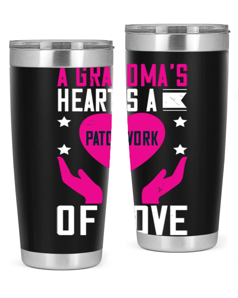 A grandma’s heart is a patchwork of love 86#- grandma - nana- Tumbler