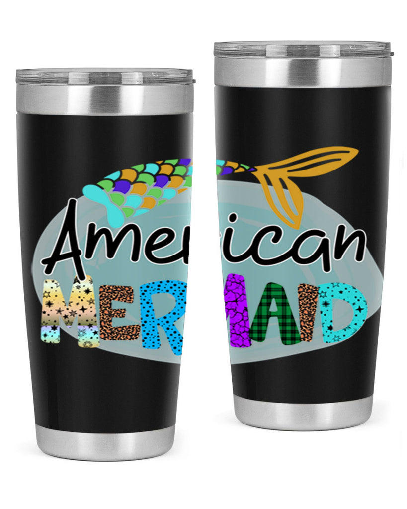 American Mermaid 14#- mermaid- Tumbler