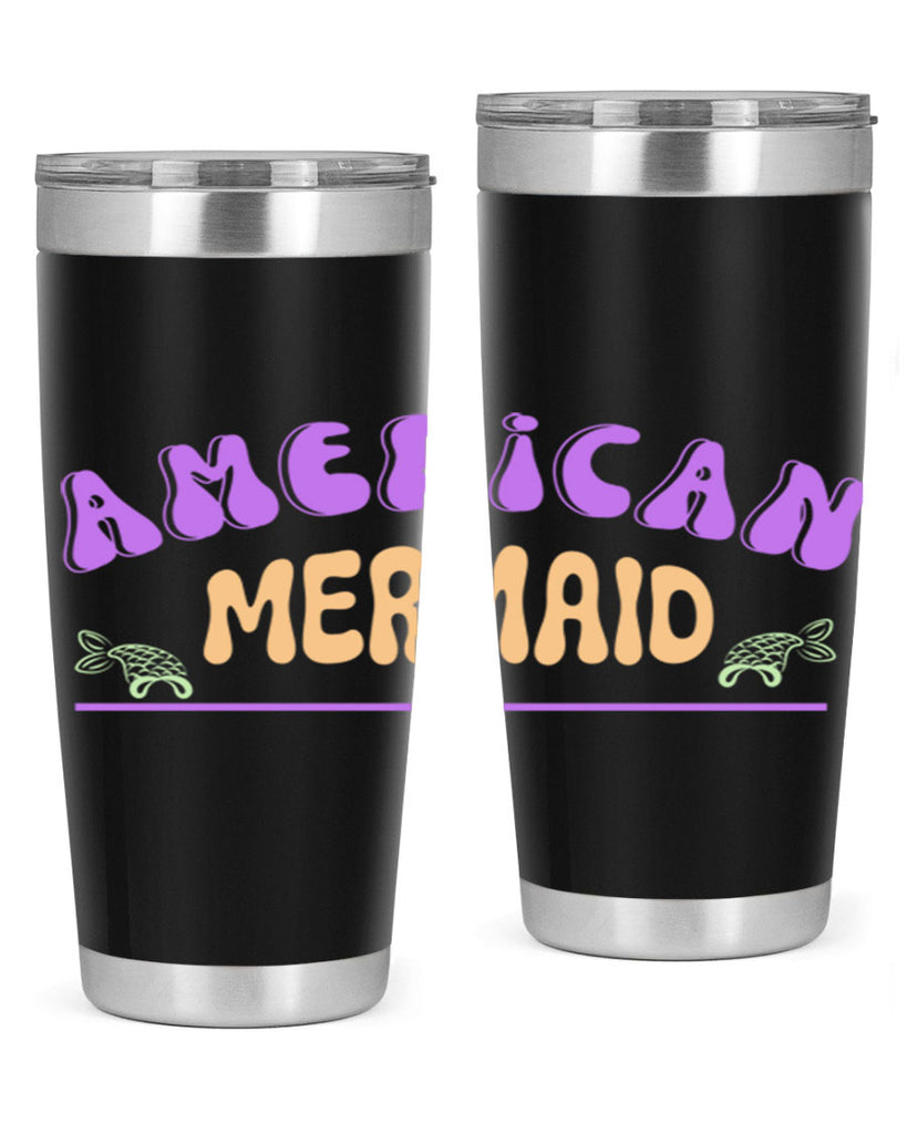 American Mermaid 16#- mermaid- Tumbler