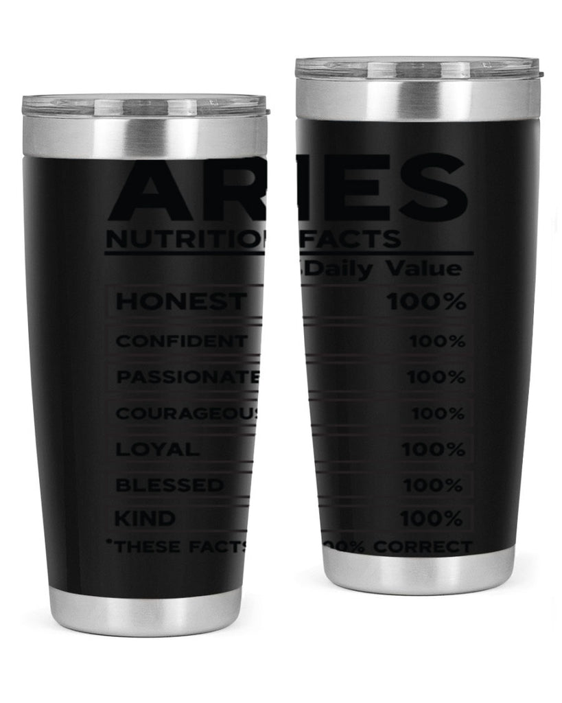 Aries Nutrition Facts 97#- zodiac- Tumbler