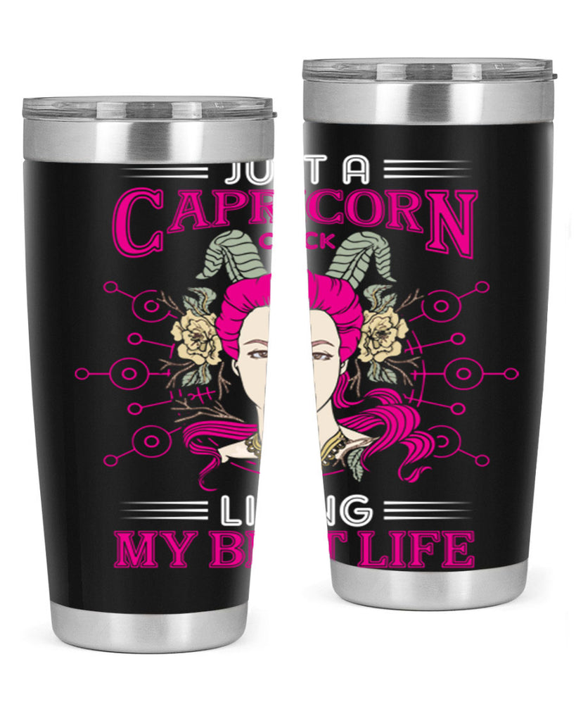 Capricorn chick 193#- zodiac- Tumbler