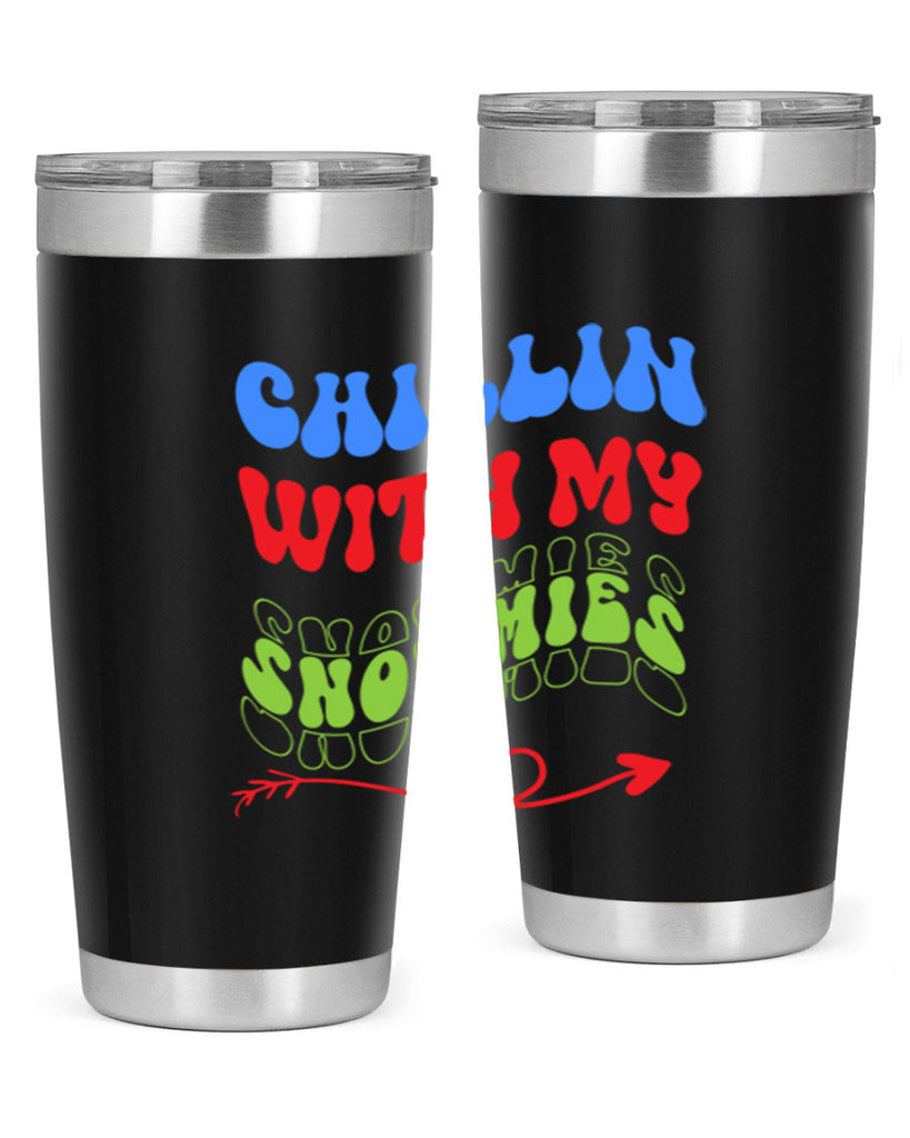 Chillin with my snowmies 42#- winter- Tumbler