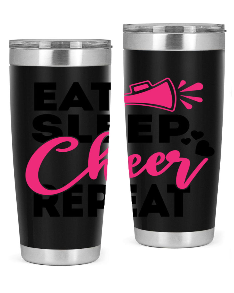 Eat Sleep Cheer Repeate 1315#- cheer- Tumbler