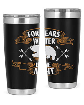 For bears, winter is one night 53#- Bears- Tumbler