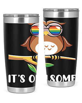 Funny Owl Gift Im Owlsome A TurtleRabbit 7#- owl- Tumblers