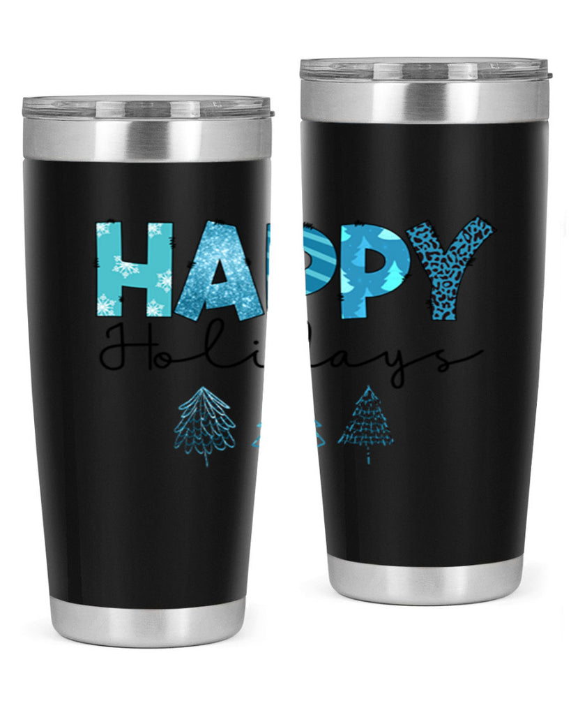 Happy Holidays 140#- winter- Tumbler