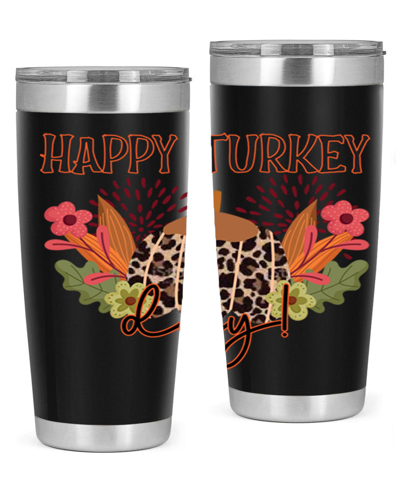 Happy turkey day 253#- fall- Tumbler
