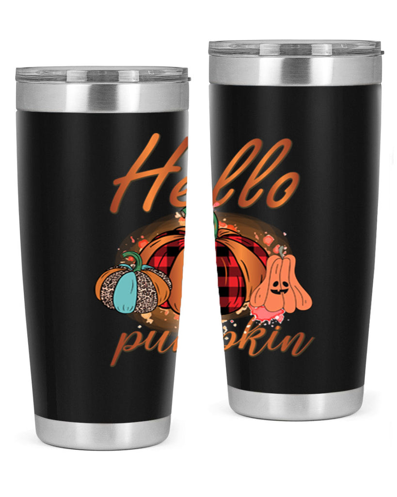 Hello Pumpkin 284#- fall- Tumbler