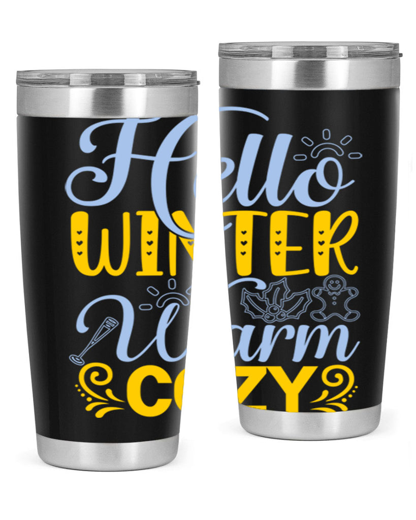 Hello winter warm cozy166#- winter- Tumbler