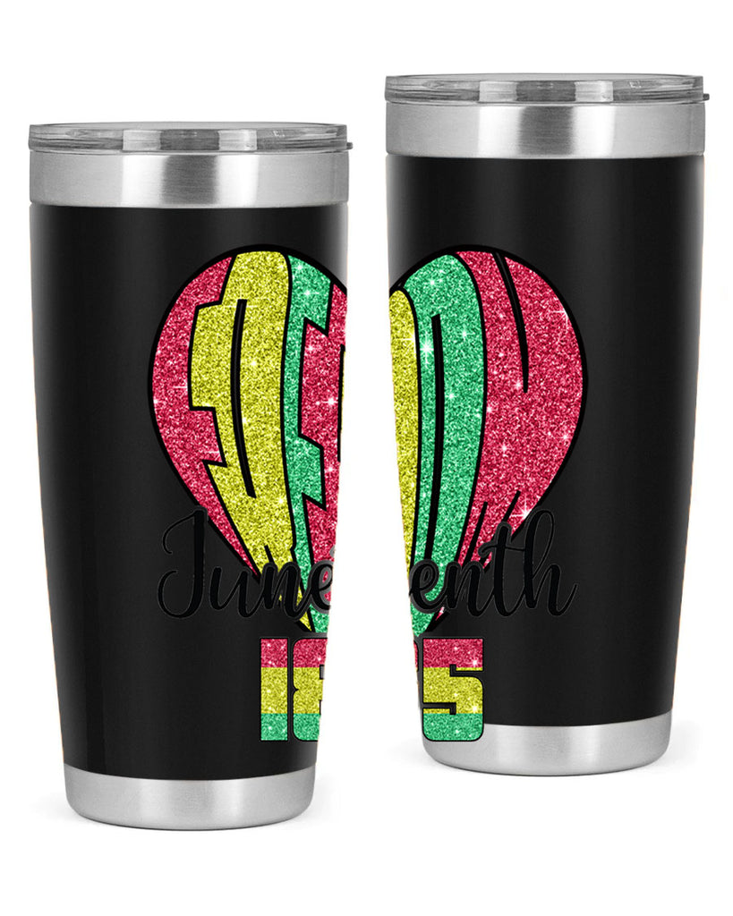 Juneteenth Since 1865 Heart 20#- Juneteenth- tumbler