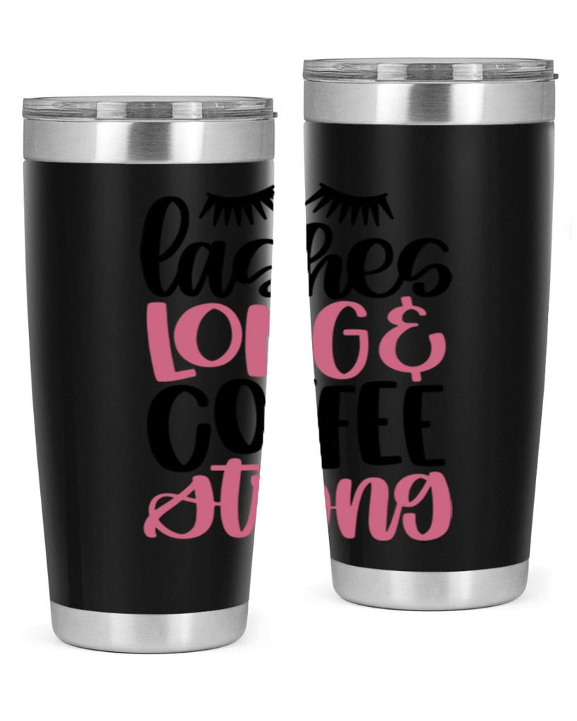 Lashes Long Coffee Strong Style 67#- make up- Tumbler