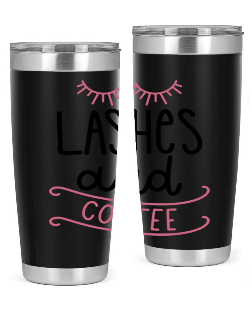 Lashes and Coffee Style 68#- make up- Tumbler