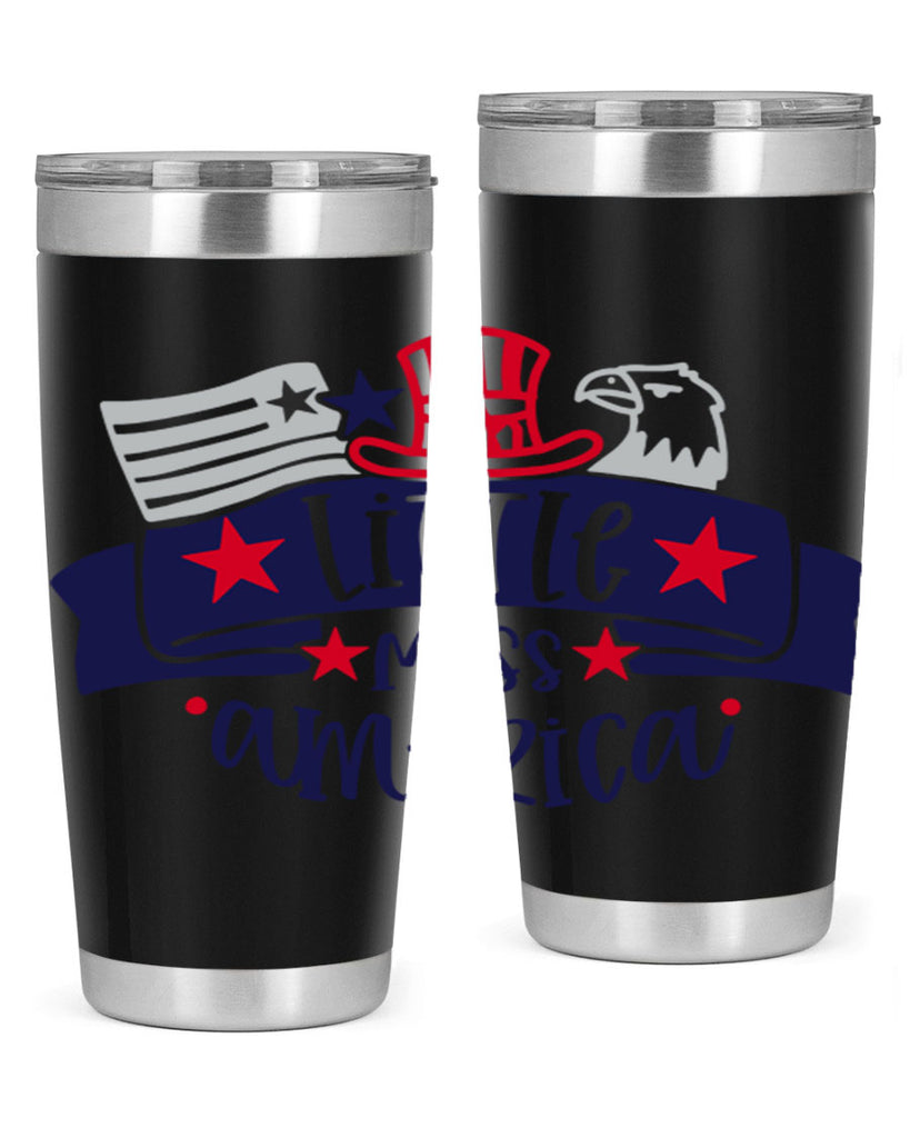 Little Miss America Style 162#- Fourt Of July- Tumbler
