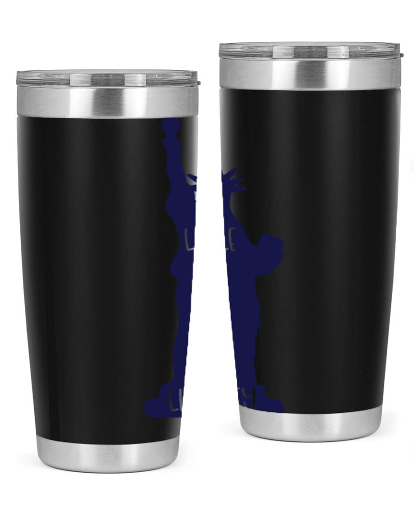 Little Miss Liberty Style 163#- Fourt Of July- Tumbler