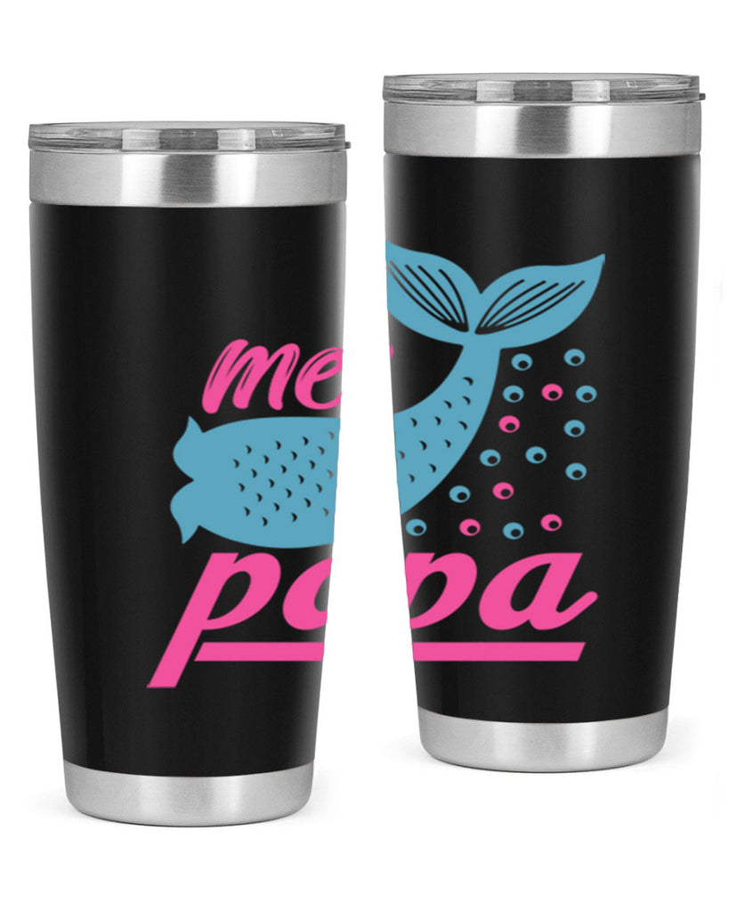 Mer Papa 344#- mermaid- Tumbler