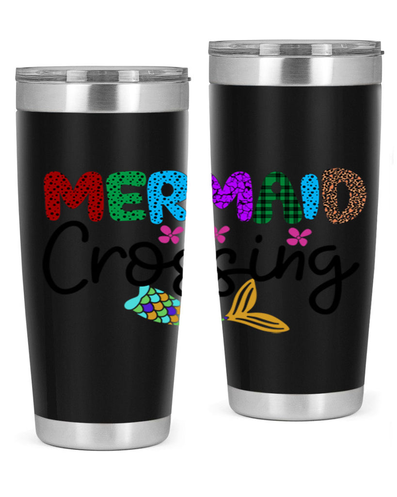 Mermaid Crossing 399#- mermaid- Tumbler
