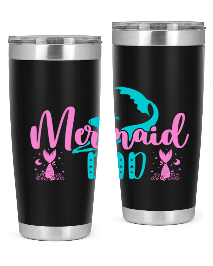 Mermaid Dad 356#- mermaid- Tumbler