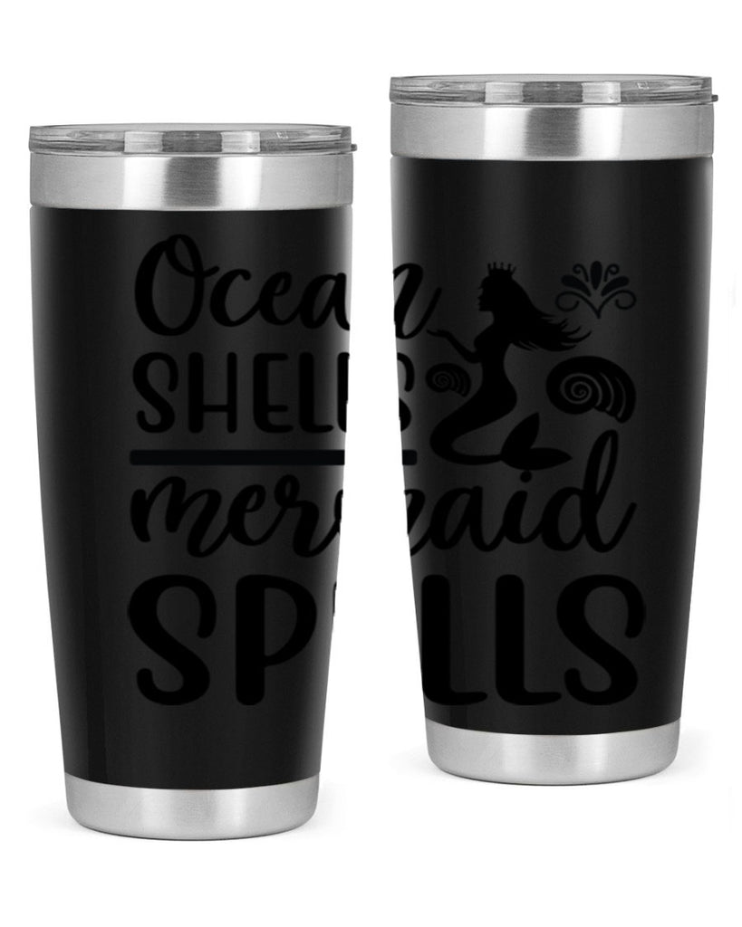 Ocean shells mermaid spells 522#- mermaid- Tumbler