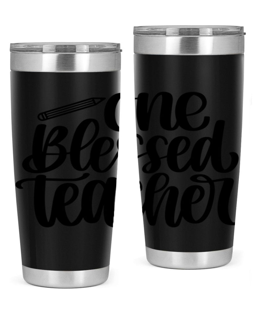 One Blessed Teacher Style 62#- teacher- tumbler