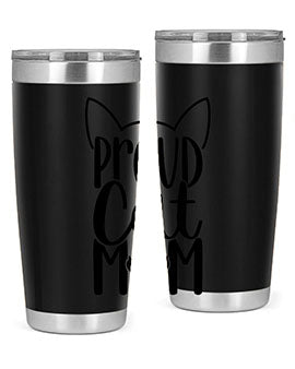 Pround Cat Mom Style 103#- cat- Tumbler