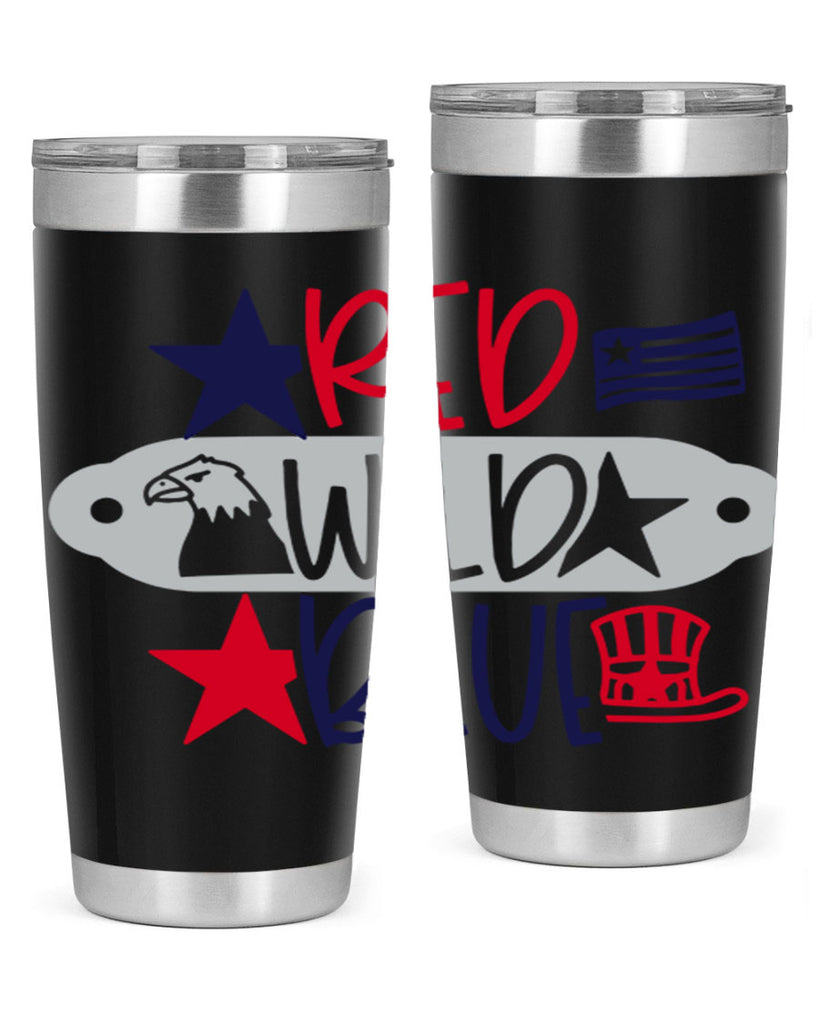 Red Wild Blue Style 171#- Fourt Of July- Tumbler