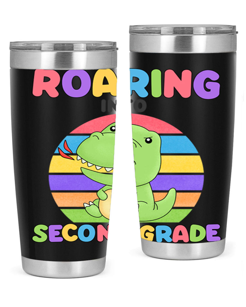 Roaring to 2nd Grade Trex 23#- second grade- Tumbler
