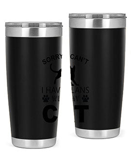 Sorry I Cant Style 116#- cat- Tumbler
