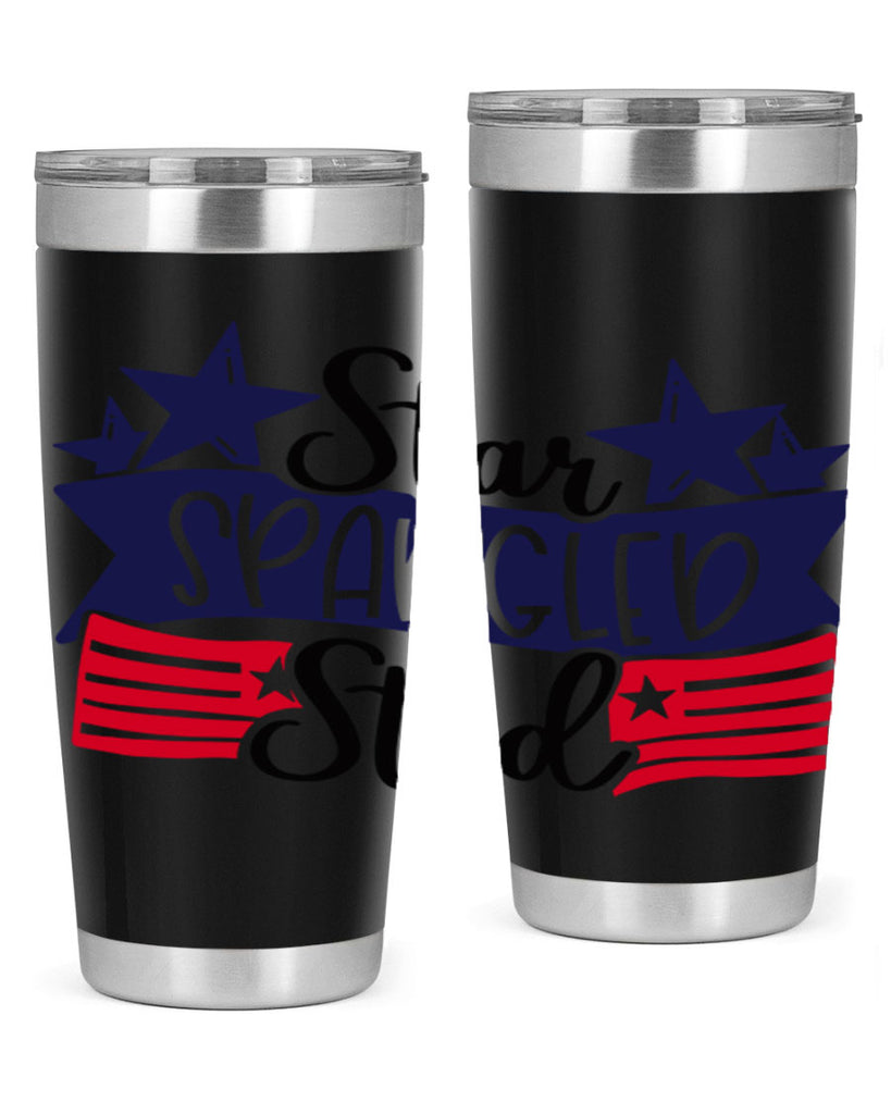 Star Spangled Stud Style 173#- Fourt Of July- Tumbler