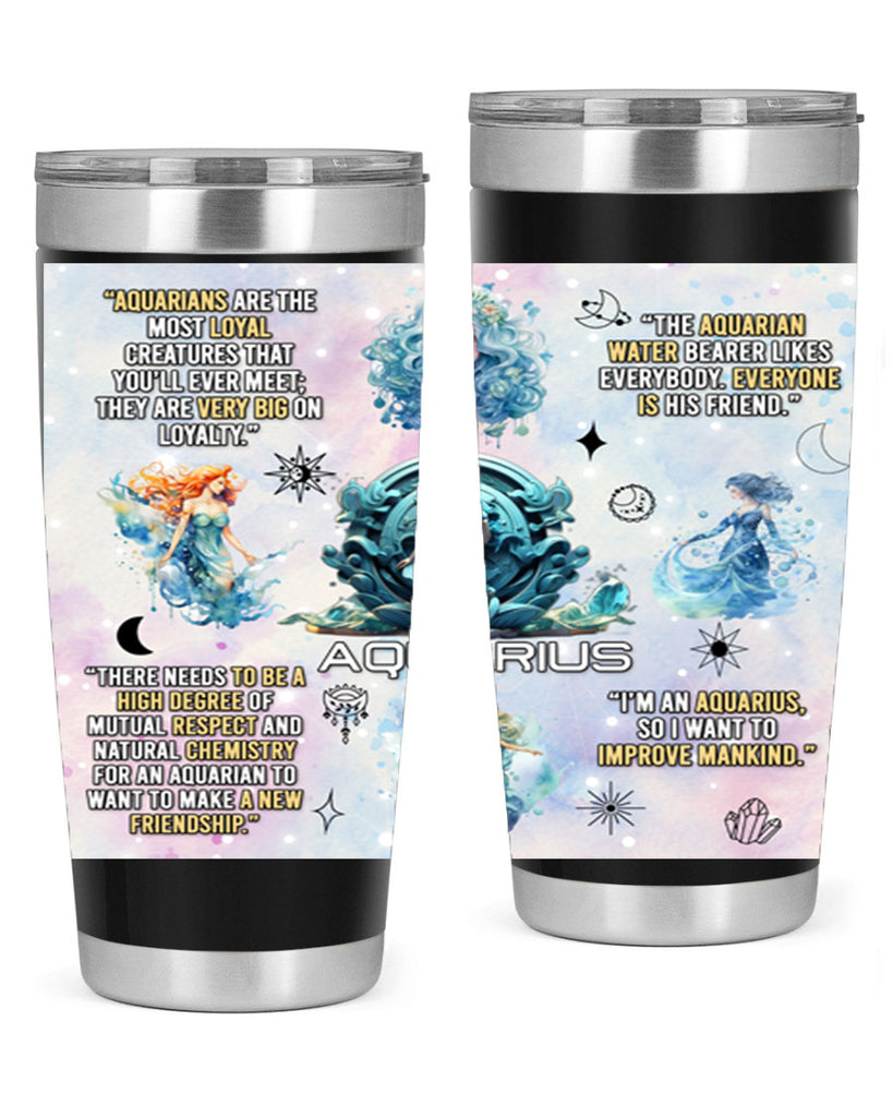 StraightAquarius 468#- zodiac- Tumbler