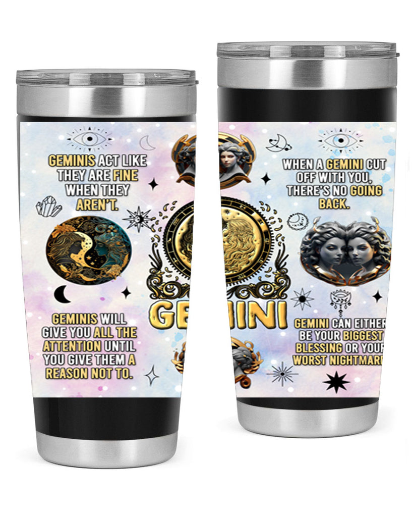 StraightGemini 472#- zodiac- Tumbler