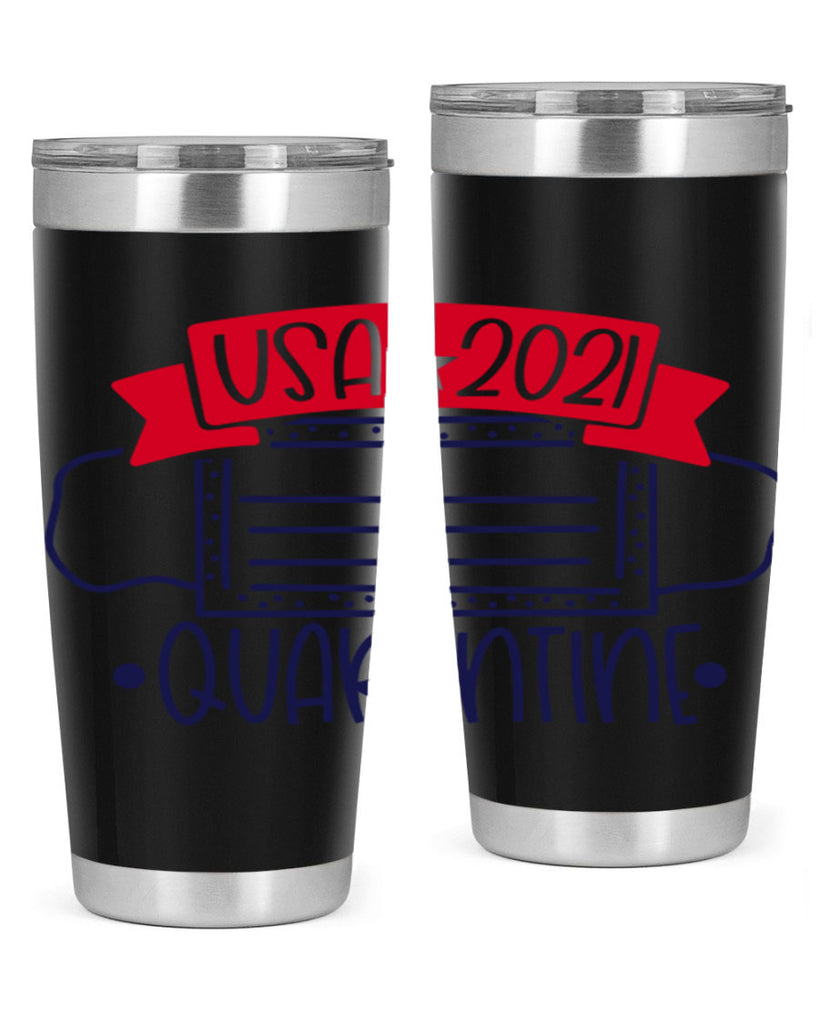 USA Quarentine Style 183#- Fourt Of July- Tumbler