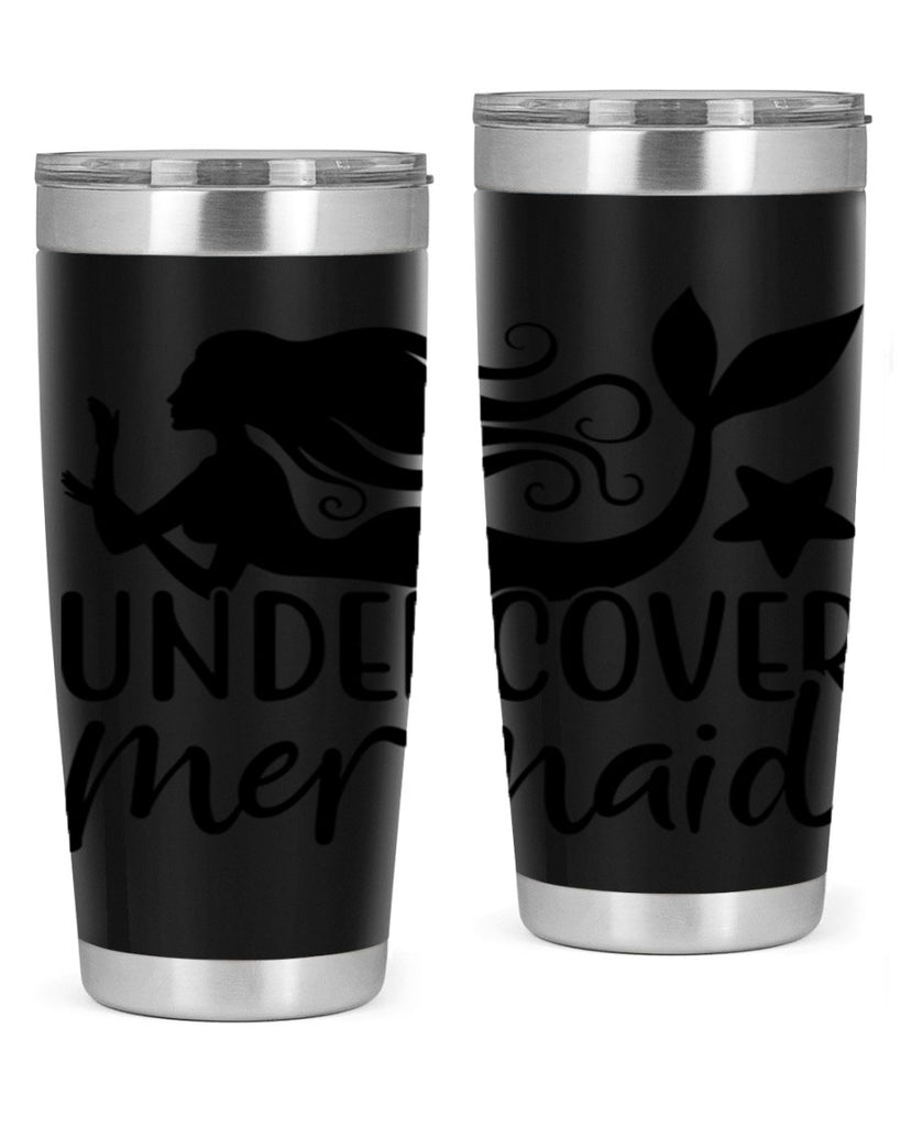 Undercover mermaid 657#- mermaid- Tumbler