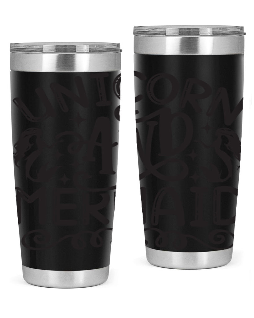 Unicorn and mermaid 660#- mermaid- Tumbler