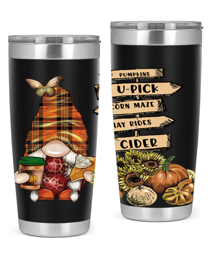 VintageFallGnome 625#- fall- Tumbler