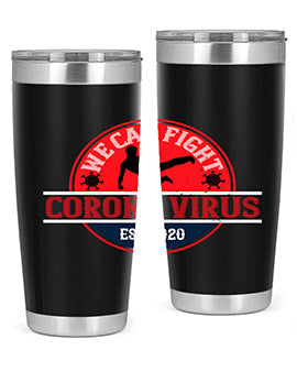 We Can Fight Corona Virus Est Style 11#- corona virus- Tumbler
