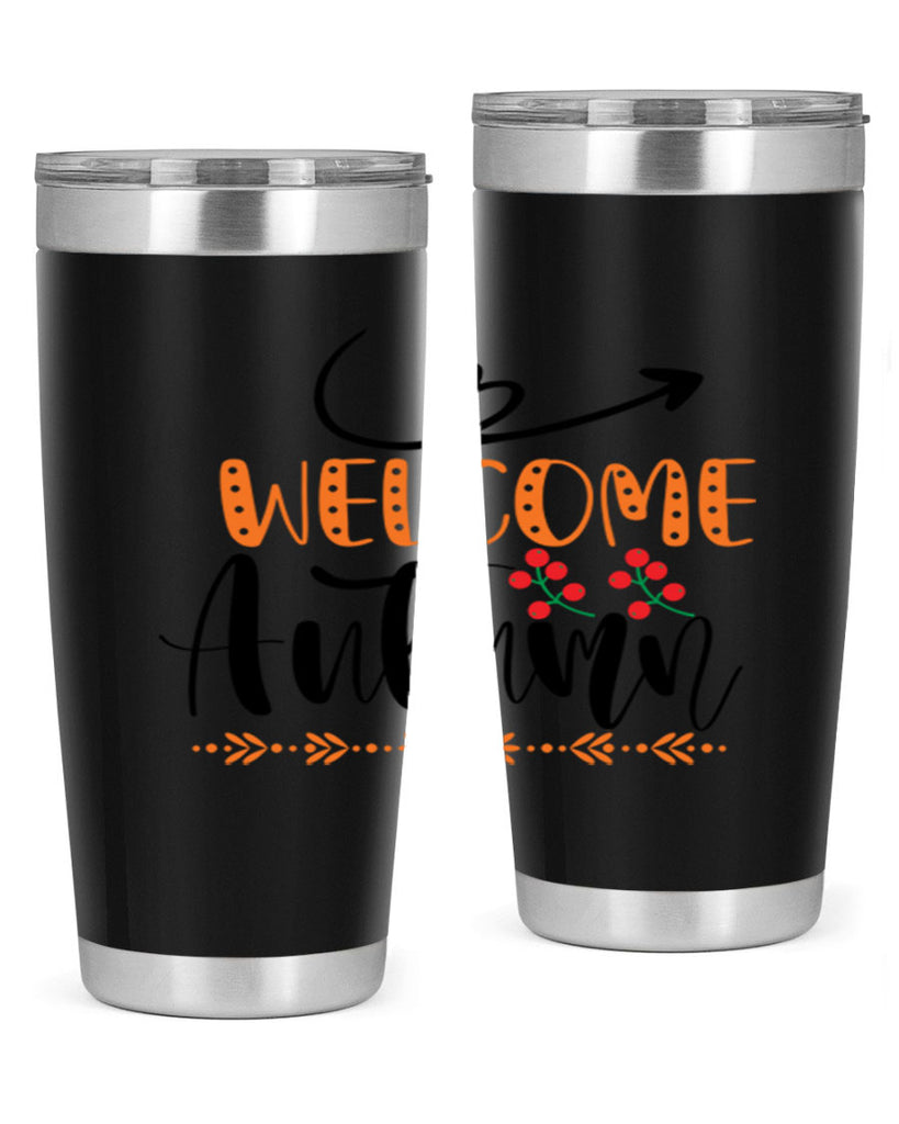 Welcome Autumn 628#- fall- Tumbler