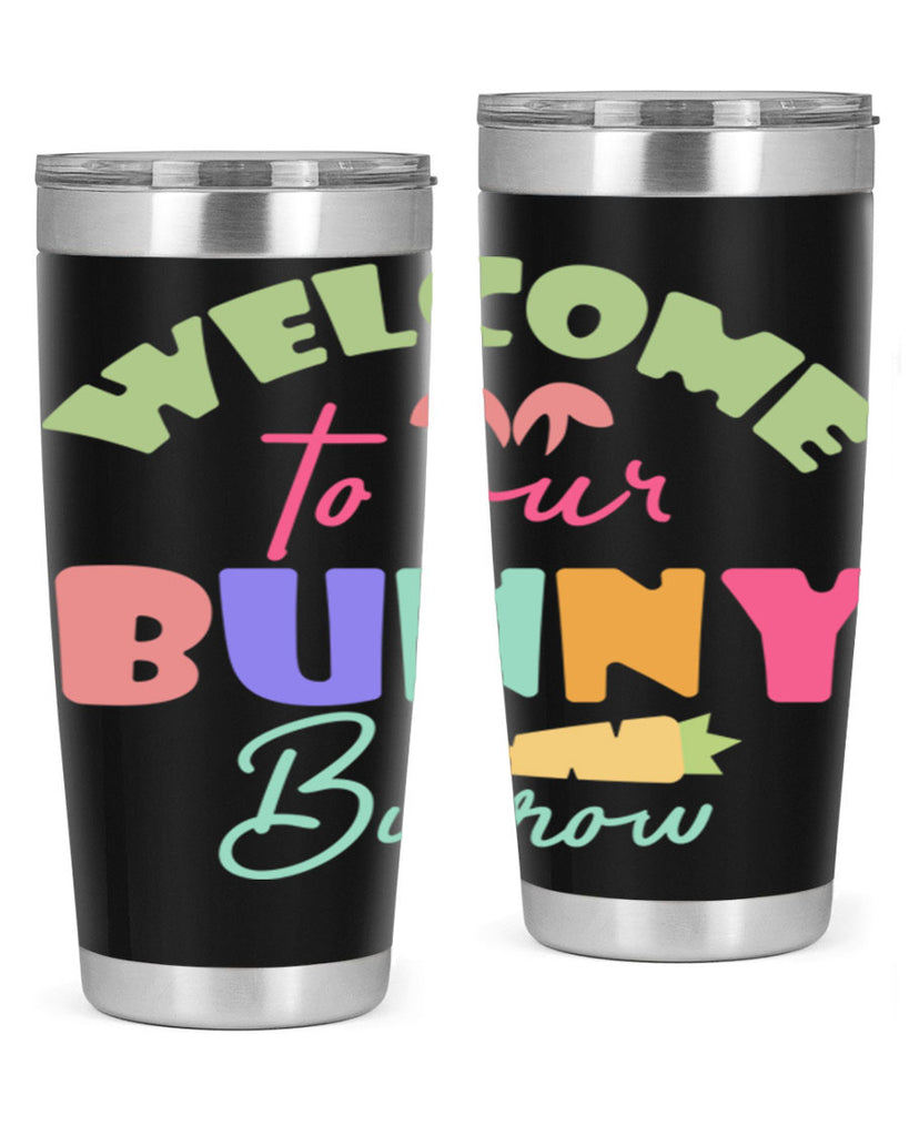 Welcome to our bunny burrow588#- spring- Tumbler