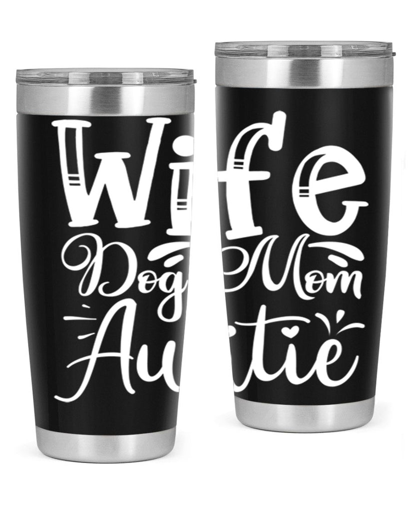 Wife Dog Mom Auntie Style 7#- aunt- Tumbler