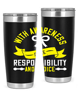 With awareness come responsibility and choice Style 5#- self awareness- Tumbler