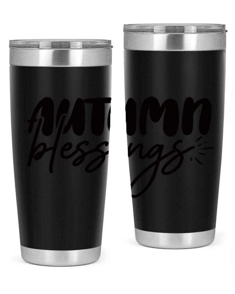 autumn blessings 65#- thanksgiving- Tumbler
