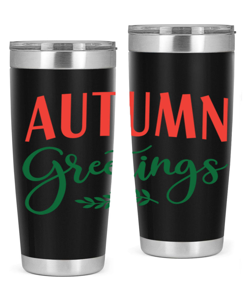 autumn greetings 14#- fall- Tumbler
