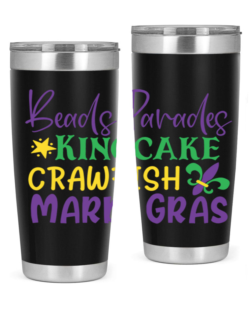 beads parades kingcake crawfish mardi gras 85#- mardi gras- Tumbler