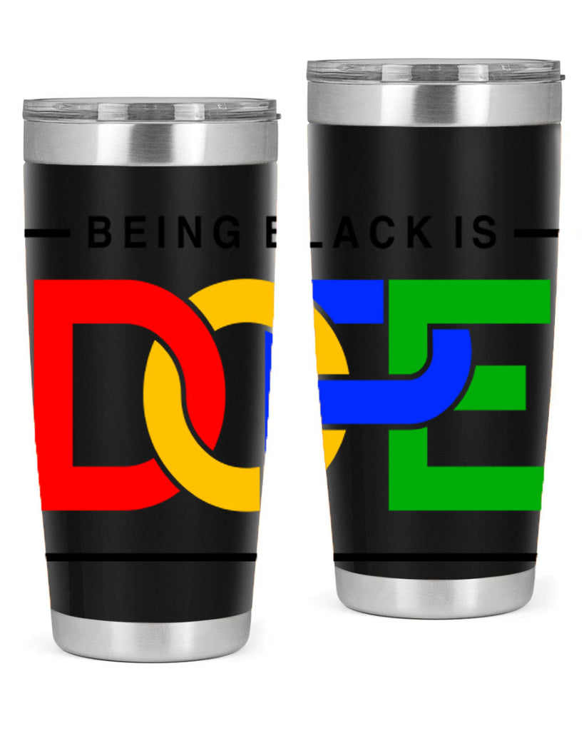 being black is dope 259#- black words phrases- Cotton Tank