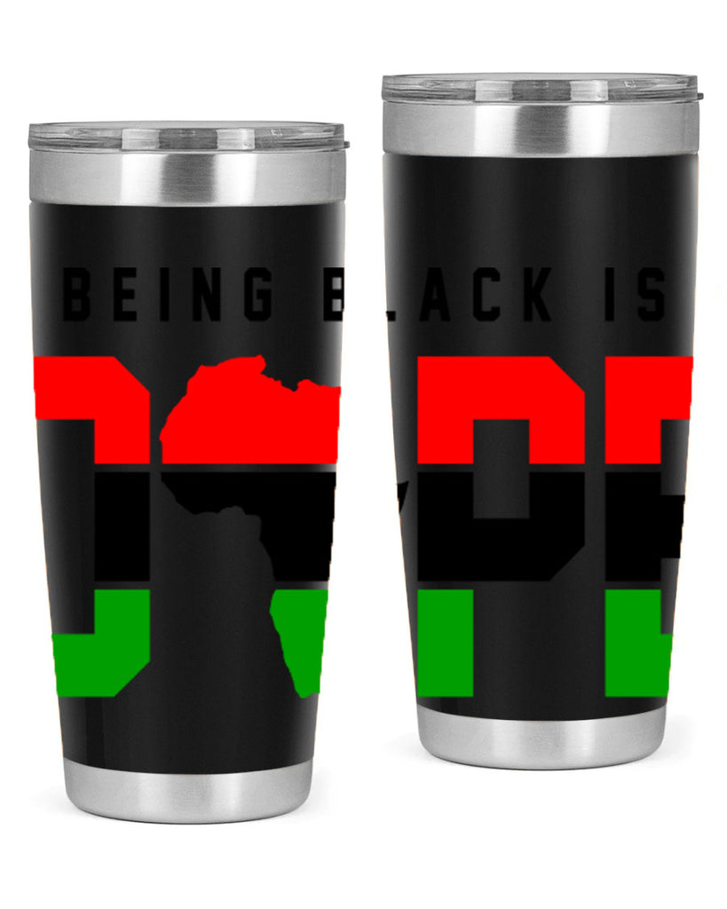 being black is dope africa 257#- black words phrases- Cotton Tank