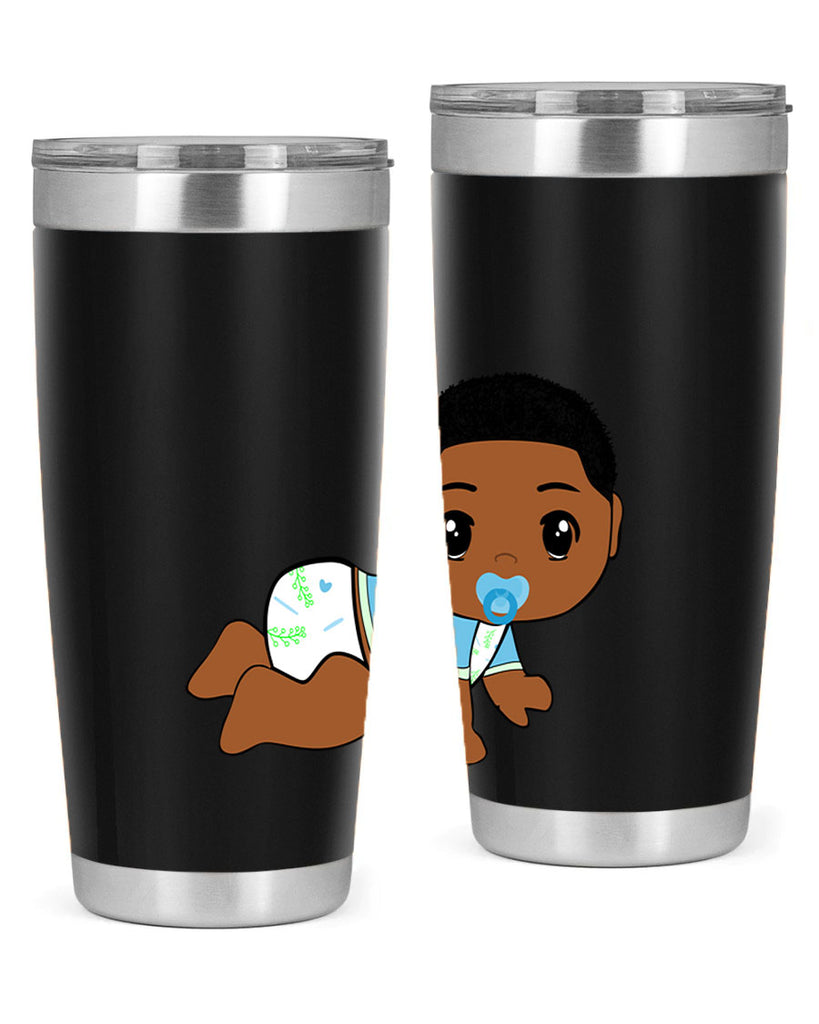 black baby boy 1#- black men - boys- tumbler