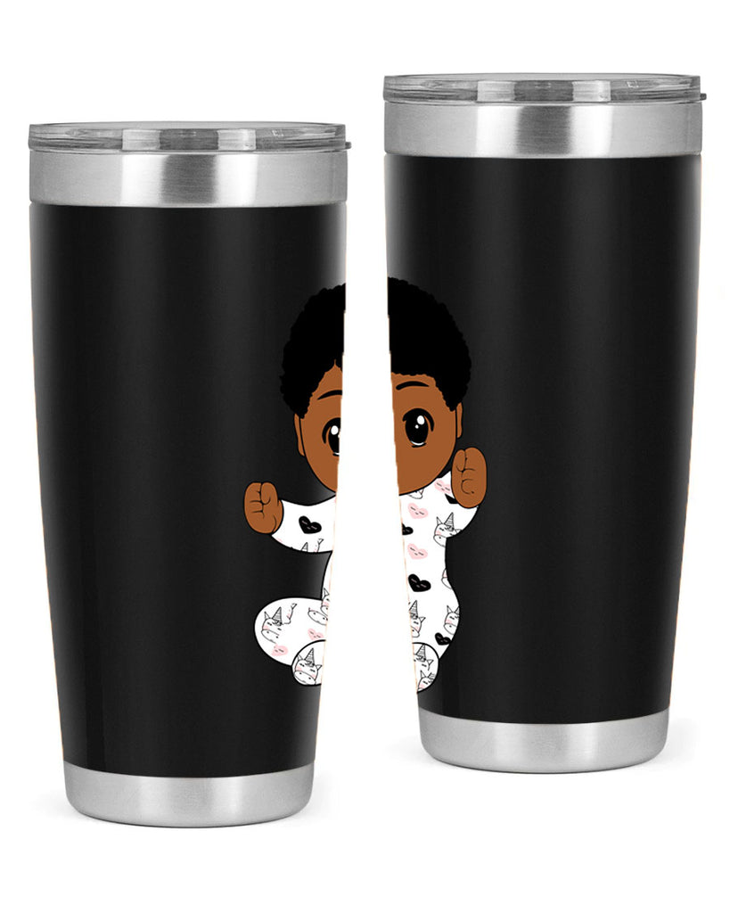 black baby boy 8#- black men - boys- tumbler