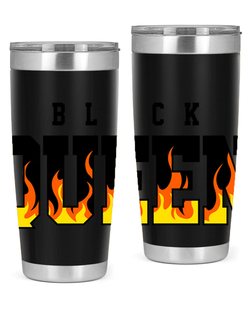 black queen flames 220#- black words phrases- Cotton Tank